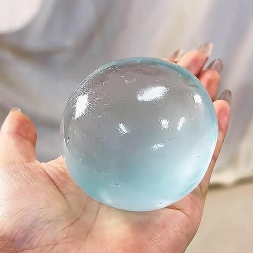 Squishy Stress Ball, Sensory Squeeze Toy for Stress Relief, Stretchy Desk Toy, Blue and Pink thumbnail 4