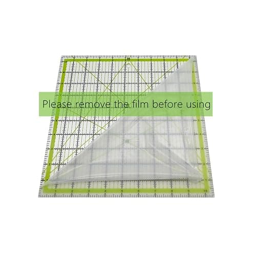 Quilting Rulers,Sewing Ruler,4 Piece Acrylic Square Quilting Templates,Clear Precision Ruler for Quilting Sewing,Tools Supplies Accessories Green(3.5"x3.5" 5"x5" 6.5"x6.5" 10.5"x10.5") thumbnail 3