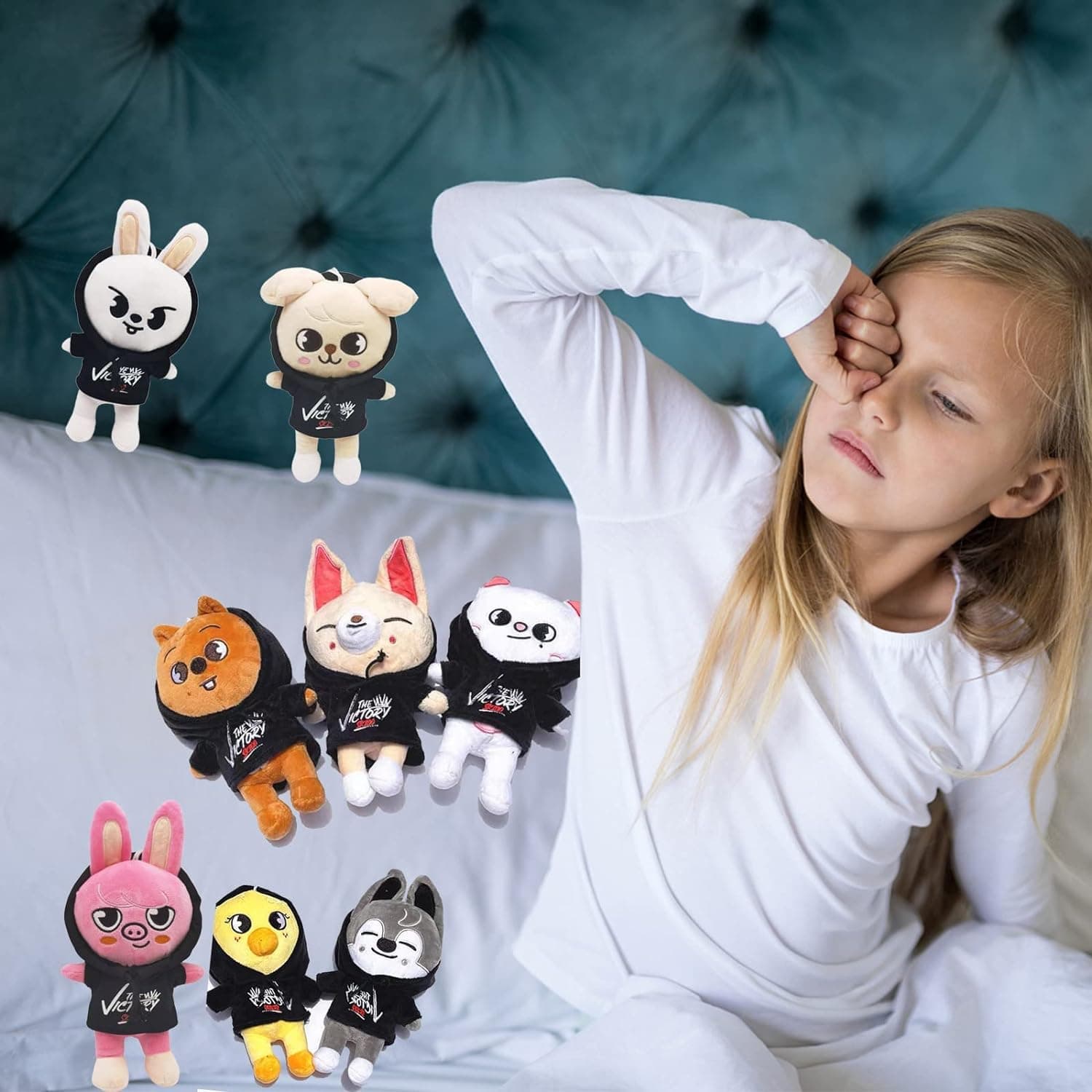 Cute Plush,9.8In Kawaii Skzoo Plush Toys,Creative Soft Stuffed Cartoon Plush Toy Gift Toys for Kids Fans (Foxi.ny) thumbnail 4