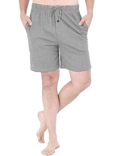 Andrew Scott Men's Lounge Shorts | Drawstring & Pockets Cotton PJ-Sleep Short Bottoms | Multi Packs thumbnail 2