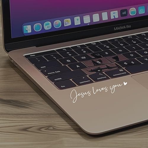 2 x Jesus Love You Rearview Mirror Decal Water Bottle Stickers Affirmation Reminder Sticker Laptop Bumper Sticker Tumbler Vinyl Sticker Car Mirror Decal New Car Decor (Jesus Loves You, White) thumbnail 4
