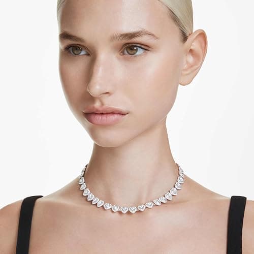 Swarovski Ariana Grande Collection, Clear Crystal & Pearls, Rhodium Finish, Necklaces, Earrings and Bracelets thumbnail 5