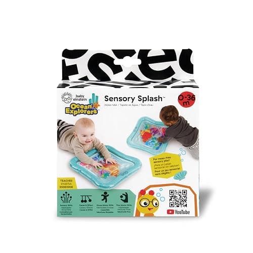 Baby Einstein, Tappetino d'acqua Sensory Splash Ocean Explorers, per giocare a pancia in giù o da seduti, 0-36 mesi thumbnail 17