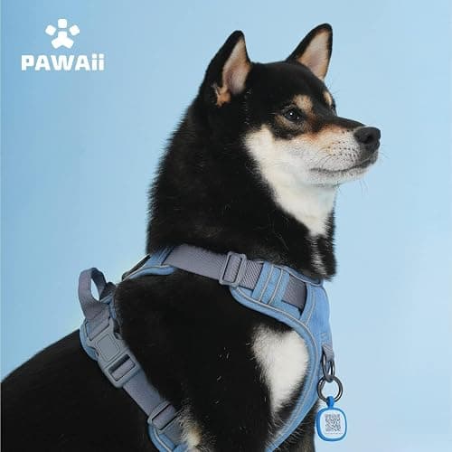 Pawaii No Pull Dog Harness with Pet ID Tag,Reflective Strips No Choke Front O Ring Breathable Mesh Adjustable Soft Padded Pet Vest with Easy Control Handle for Small Dogs thumbnail 7