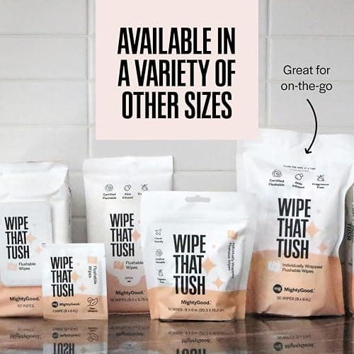 Wipe That Tush On-The-Go Flushable Wipes, 1 Pack of 30, Fragrance Free thumbnail 8