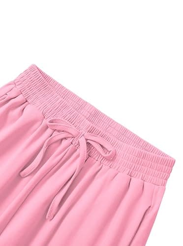 Ecolala Girls Loose Straight Leg Sweatpants High Waisted Baggy Joggers with Drawstring thumbnail 5