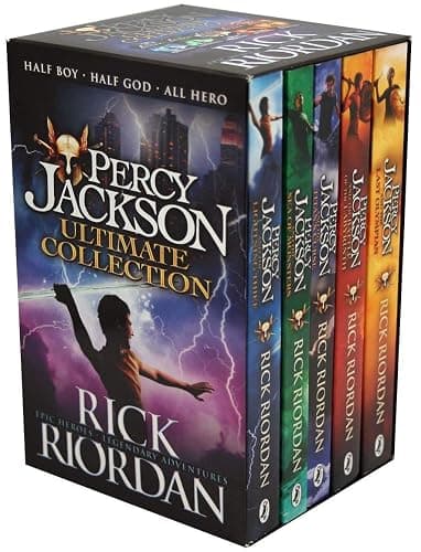 Percy Jackson & the Olympians 5 Children Book Collection Box Set (The Lightning Thief, The Last Olympian, The Titan's Curse, The Sea of Monsters, The Battle of the Labyrinth) - Image 1
