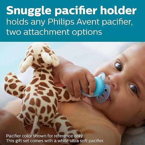 Philips Avent Anti-colic Baby Bottle with AirFree Vent Newborn Gift Set With Snuggle, Clear, SCD306/10 thumbnail 4