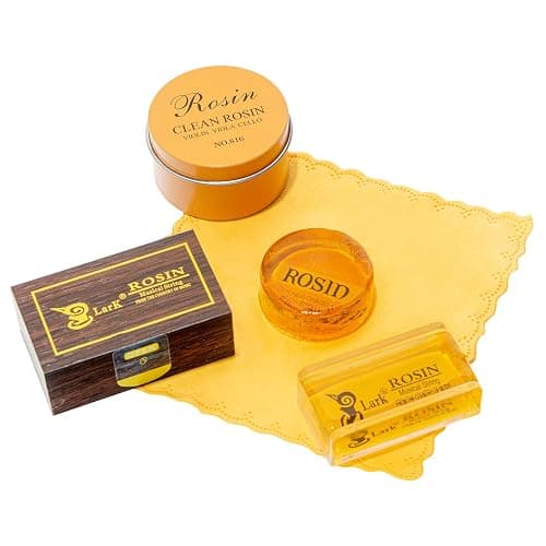 Fansjoy 2 Pièces Colophane pour Violon, Alto et Violoncelle Arcs, Faible Poussière Colophane Naturelle avec Étui - Image 1