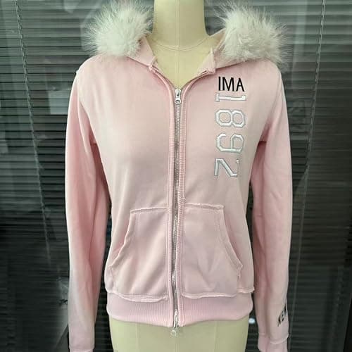 RICHTRUE Y2k Fur Zip Up Hoodie Women Teen Girls 2000s Preppy Clothes Grunge Vintage Sweatshirt Fall Winter Streetwear Jacket thumbnail 2