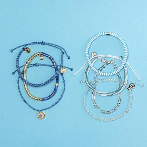 Pura Vida Bracelet Santorini Bracelet Stack, 4 Stackable Bracelets for Women thumbnail 4