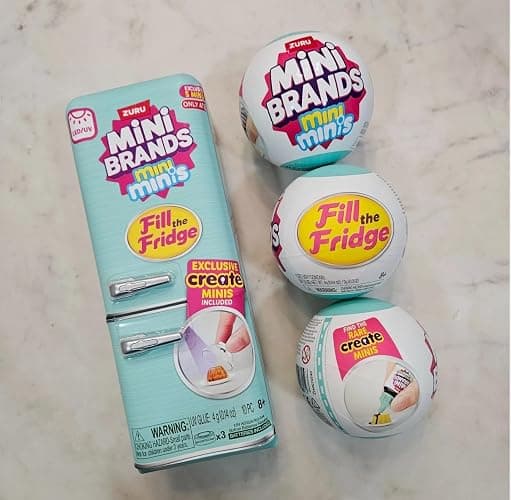 Zuru Mini Minis Refrigerator + 3 Capsules, Fill The Fridge Set, Mini Brands thumbnail 6