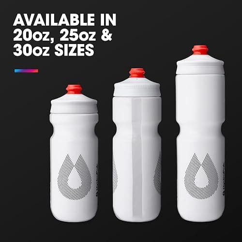 HydraPak Breakaway Surge Lightweight Bike Water Bottle 2-Pack (20oz, 25oz, 30oz) - High Flow, Cycling & Sports Squeeze Bottle thumbnail 6