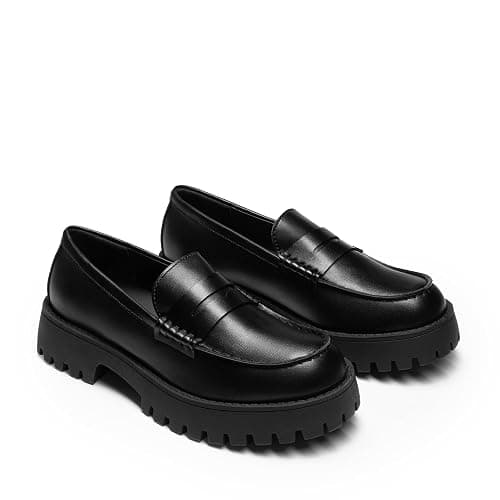 DREAM PAIRS Loafers for Women Platform Chunky Penny Loafer Lug Sole Comfortable Slip On Dressy Casual Work Business Office Shoes thumbnail 8