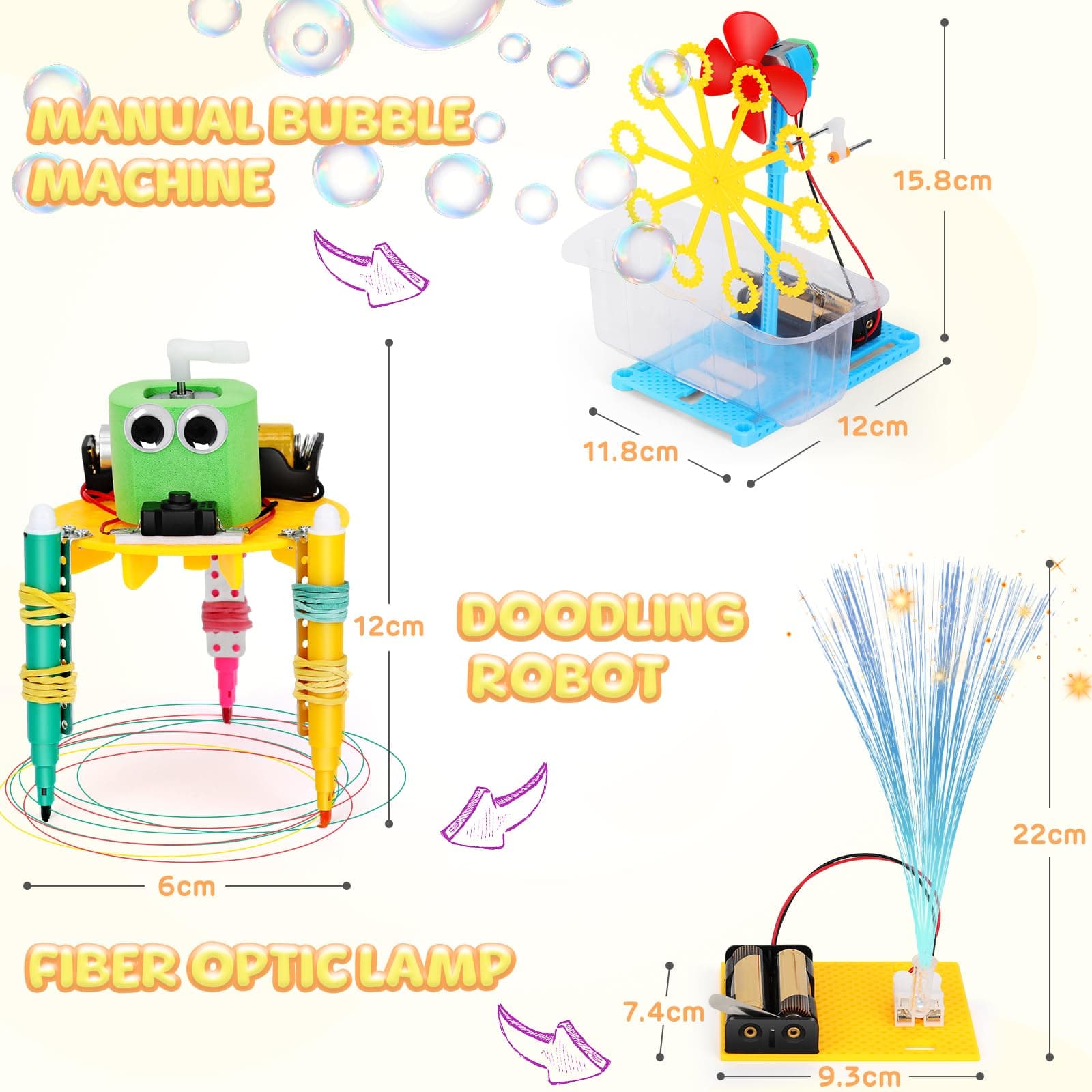 Eocean Science Kit for Kids 8-12, DIY Toys for Boys 7–8 Years Old, 6 in 1 Robotics Kit STEM Toys for Kids Ages 6 7 8 9 10 11 12, Science Experiment Learning & Education Toy Gift thumbnail 2