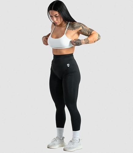 Gymreapers Infinity Seamless Workout Leggings for Women High Waist Seamless Leggings for Exercise Running Active Yoga Pants thumbnail 4