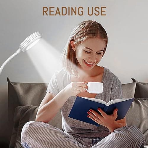 AORAEM LED Nail Lamp Double-Headed UV LED Light Quicky-Dry Duck Neck UV Lamp Dryer Curing Light with Portable Gooseneck and Clamp Flash Cure U V Light for Gel Nails Professional Home DIY Salon White thumbnail 7