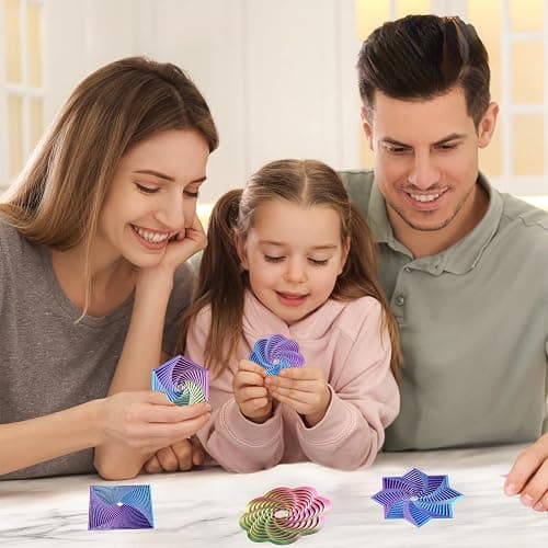 Valentines Day Gifts 4 Packs Expanded Sensory Fidget Star,Fractal Fidget Hexagon,Hexagon Fidget Toy for Relax,Hexagonal Fidget Toy Stress Relief Pocket Toy Birthday Gift thumbnail 2
