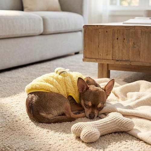 FLAdorepet 3 Packs Teacup Dog Cat XXS Clothes for Chihuahua Yorkie,Winter Warm Fleece Puppy Pet Clothes Sweater Shirt Vest for Mini Newborn Extra Small Dogs (3 Packs, XXS(Pet 1-2LBS)) thumbnail 3