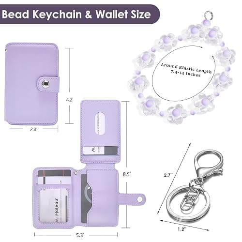 M-Plateau Food-Grade Silicone Beaded Keychain Wristlet | Keychain Wristlet, Fashion /Cute /Glow in The Dark Phone Wrist Strap Anti-Lost Hand Lanyard for Women Gift thumbnail 6
