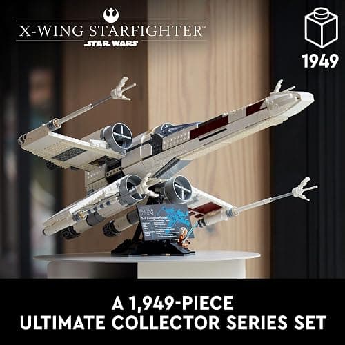 LEGO Star Wars Ultimate Collector Series X-Wing Starfighter Building Set for Adults, Star Wars Collectible for Build and Display with Luke Skywalker Minifigure, Fun Gift Idea for Star Wars Fans, 75355 thumbnail 3
