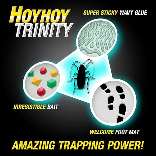HOY HOY Trap A Roach - 10 Traps [2 Pack] Baited Glue Traps, Great for Home with Kids & Pets Indoor, Sticky Pest Control Trap, Roach Killer, Made in Japan thumbnail 5