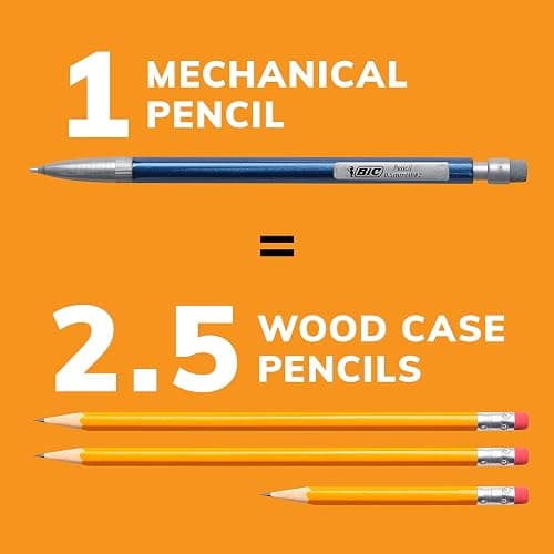 BIC Xtra-Precision Mechanical Pencils, Fine Point, 0.5mm, 24-Count Pack | Mechanical Drafting Pencil Set | Crisp, Precise Lines | Clean-Erasing Lead | Strong Core | Ideal for Drafting and Writing thumbnail 6