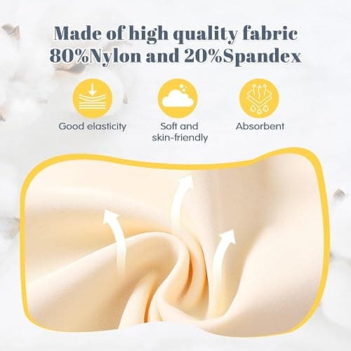 YESLAU Girls Training Strapless Bandeau Bras Teen Cami Tube Top 12-14 14-16 16-18 Seamless Padding Bralettes - One Size - 052-white/Black thumbnail 3