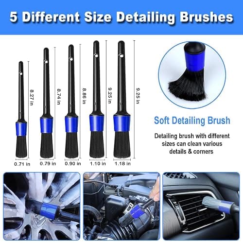 17pcs Car Detailing Kit Interior Cleaner, Car Interior Cleaning Kit with Handheld Car Vacuum, Car Detailing Brushes, Windshield Cleaning Tool, Car Cleaning Supplies, Car Accessories for Men, Women thumbnail 5