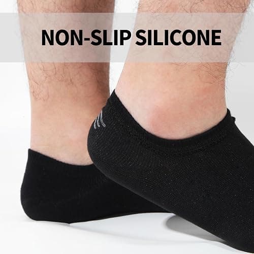 Nroktia 6/10 Pairs Non Slip No Show Socks Womens and Mens Low Cut Invisible Liner Ankle Socks thumbnail 2