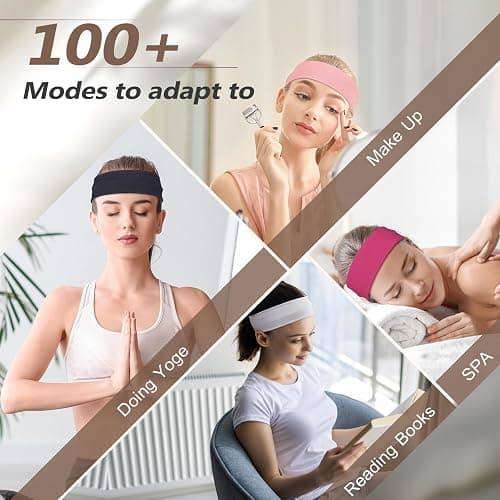 DiyJibb Headbands for Women, Stretchy Non Slip Soft Cotton Cloth Hair Bands for Sports, Workout, Yoga and Running, 7pcs thumbnail 5