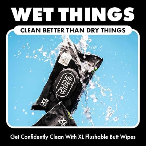 DUDE Wipes - Flushable Wipes for Adults - 3 Pack, 144 Count - Odor Destroyer XL - Deodorizing with Clean Scent - Up to 24 Hours of Odor-Destroying Technology thumbnail 5