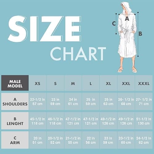 Twinzen Peignoir de Bain Homme - 100% Coton avec Capuche - Certifié Oeko-TEX® - Robe de Chambre Eponge 2 Poches, Ceinture - Doux, Absorbant et Confort thumbnail 5
