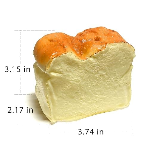 Bread Squeeze Squishy Toy，Slow Rising Squishy， Dumpling Stress Ball | Bread squishy Fidget Toy for Office or Party Favor thumbnail 3