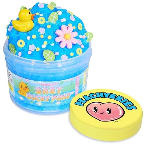 Peachybbies Baby Ducky Pond Cloud Slime, Made in USA, 7 oz. - Image 1