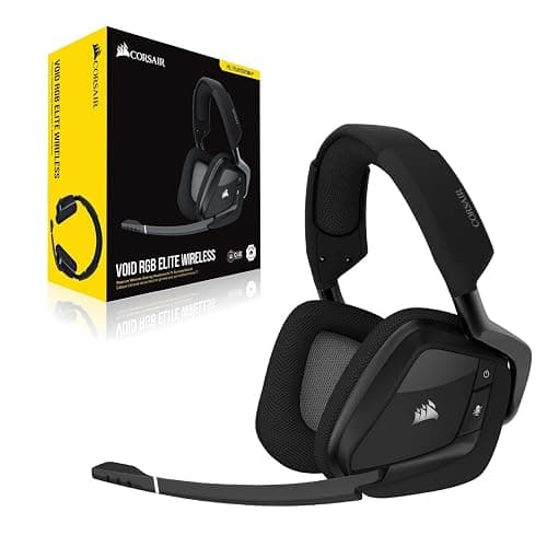 Corsair Void RGB Elite Wireless Gaming Headset – 7.1 Surround Sound – Omni-Directional Microphone – Microfiber Mesh Earpads – Up to 40ft Range – iCUE Compatible – PC, Mac, PS5, PS4 – Carbon thumbnail 8