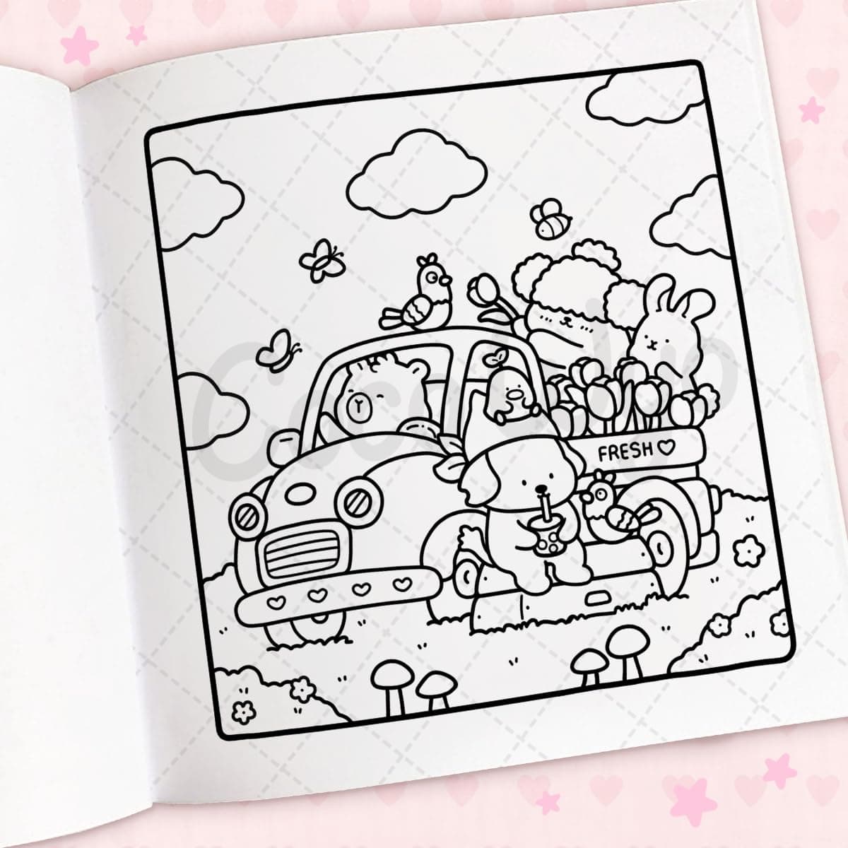 Cozy Cuties: A Cute and Comfy Colouring Book thumbnail 9