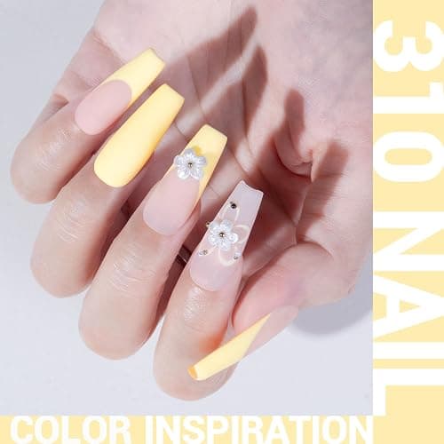 MelodySusie Thick Yellow Gel Nail Polish,0.5fl oz Pastel Soak Off UV LED Creamy Yellow Gel Polish Gift for Women Nail Art Manicure Salon DIY Nail Design Decoration at Home-310-A1902 thumbnail 3