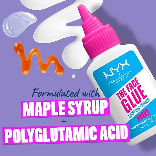NYX Professional Makeup The Face Glue Primer, Gripping Primer, With POLYGLUTAMIC ACID for Hydration & MAPLE SYRUP for Grip, Up to 24 hour Hydration & Makeup Wear thumbnail 2