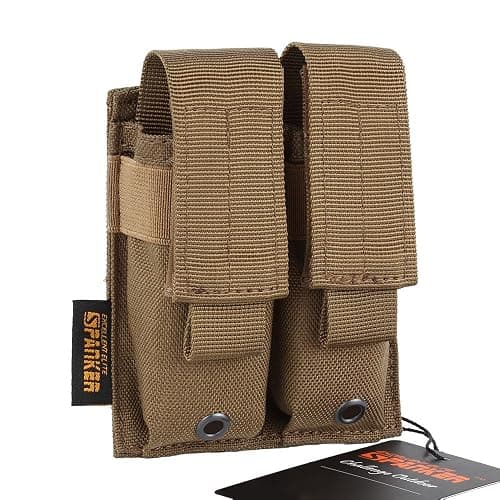 EXCELLENT ELITE SPANKER Molle Single/Double Pistol Mag Pouch Tactical Magazine Pouch Tool Organizer Holder - Image 1