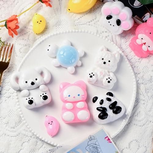 16 Pack Taba Squishy Pack Toys, Mochi Squishies Fidget Toys for for Kids and Adults, Birthday Party Favors, Valentines Goodie Bags Stuffers Back to School Gifts Classroom Prizes thumbnail 2