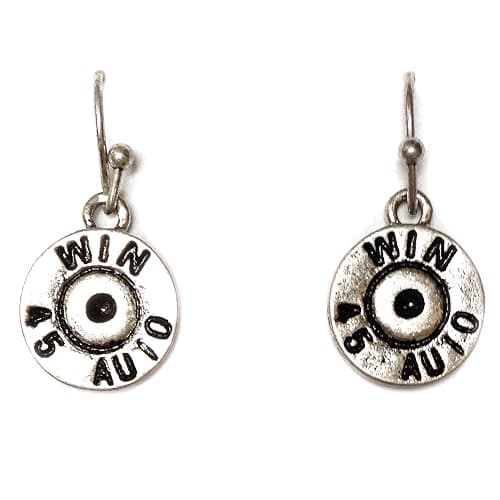 Western Peak Western Shotgun Bullet Shell Buck Antler Charms Pendant Necklace with Earrings Copper Silver thumbnail 2