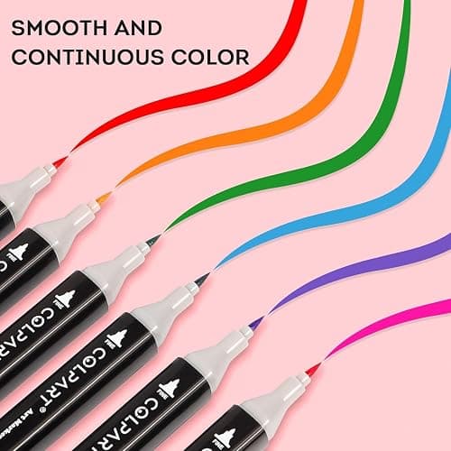 262 Colors Alcohol Markers Set Dual Tip Art Markers for Kids Marker Pens with Pen Holder and Carry Bag for Adult Coloring Painting Supplies Perfect for Painting, Coloring, Sketching and Drawing thumbnail 7