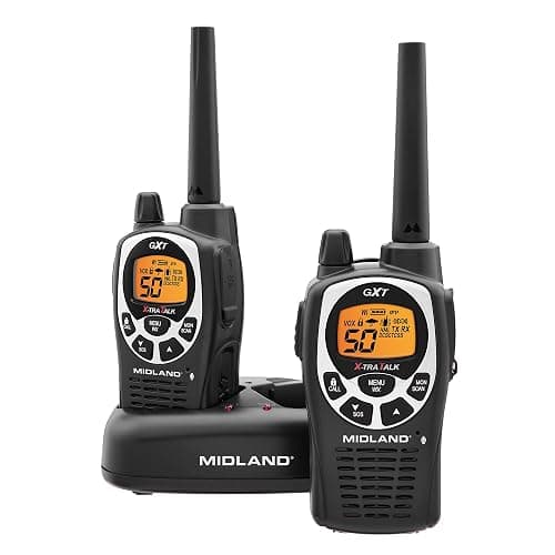 Midland GXT1000VP4 GMRS Two-Way Radios with Headsets, Black, 2 Pack | 50 Channels, 142 Privacy Codes, Up to 36 Mile Long Range, JIS4 Water Resistant, NOAA Weather Alert, Rechargeable NiMH thumbnail 7
