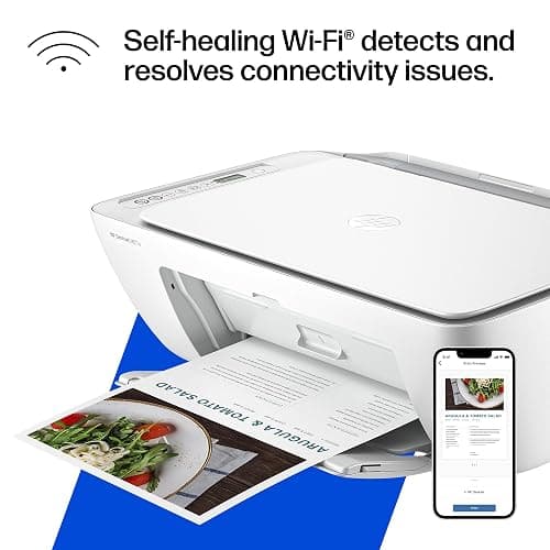HP DeskJet 2827e Wireless All-in-One Color Inkjet Printer, Scanner, Copier, Best-for-Home, 3 Month Instant Ink Trial Included, AI-Enabled (6W7F5A) thumbnail 11