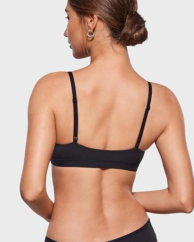 INLYRIC Women's Inbarely Soft Scoop Bralettes No Padding Cami Bras Unlined No Underwire Comfort Sleep Bralette Pullover thumbnail 5
