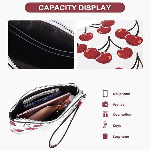 CATSEA Small Wristlet Purse Wristlet Wallet For Women Trendy Pu Leather Clutch Designer Evening Purse thumbnail 5
