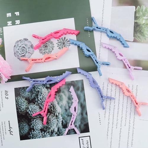 OBSCYON Plastic Non Slip Hair Clips for Women, Professional Alligator Hair Clips, Hair Styling Clips Sectioning Clips of Hair Salon (10PCS Macaroon) thumbnail 4