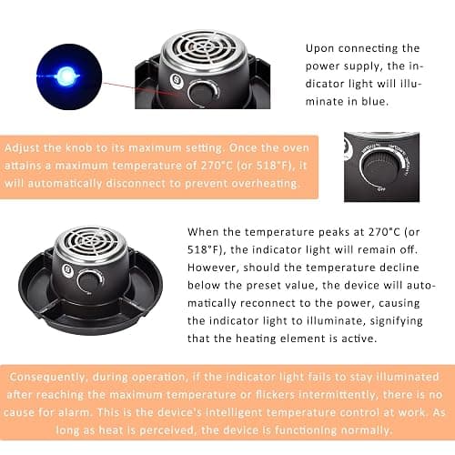 SANLE SOPFFY 2 in 1 Electric S'mores Maker & Fondue Pot,S'mores Maker Tabletop Indoor Kit with 4 Roasting Forks & 1 Flameless Temperature-controlled Heater,Christmas Gifts,Family Gifts thumbnail 7