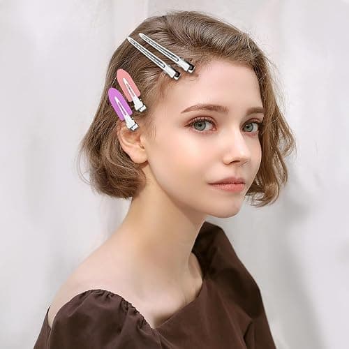 30PCS Metal Alligator Hair Clips, Duck Billed Salon Styling Clips with Holes, Heavy Duty Silver Hair Pins for Women, DIY Bows & Home Use (30 Mixed Sizes) thumbnail 2